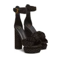 Balmain Ava crystal-embellished sandals - Black