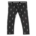 HUGO KIDS logo-print leggings - Black