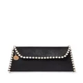 Stella McCartney Falabella pearl-detail clutch bag - Black