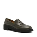 Camper Milah block-heel leather loafers - Green