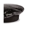 Nina Ricci sequin-embellished tonal beret - Black
