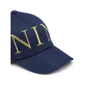 Nina Ricci logo-embroidered cotton cap - Blue
