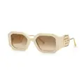 Philipp Plein Diva oversize-frame sunglasses - Neutrals