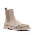 Brunello Cucinelli elasticated-panel ankle boots - Neutrals