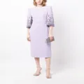Jenny Packham Bergman embellished midi dress - Purple