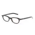 Montblanc tortoiseshell round-frame glasses - Brown