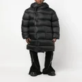 Rick Owens oversized hooded padded coat - Black