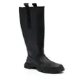 GANNI Country 50mm knee-high boots - Black