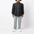 Kiton long-sleeve cotton shirt - Grey