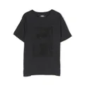 Karl Lagerfeld Kids logo-print short-sleeve T-shirt - Grey