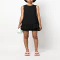 MSGM ruffled sleeveless minidress - Black