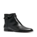 Alexandre Birman 20mm knot-detailing leather boots - Black