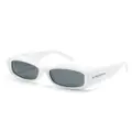 Givenchy Eyewear logo-engraved rectangular-frame sunglasses - White