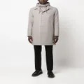 Herno single-breasted hooded coat - Grey