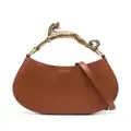 Lanvin small Hobo Cat leather crossbody bag - Brown