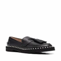 Stuart Weitzman Mila pearl-embellished loafers - Black