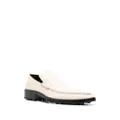 Jil Sander pointed-toe leather loafers - Neutrals