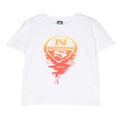 North Sails Kids logo-print cotton T-shirt - White