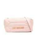 Love Moschino logo-plaque quilted cross-body bag - Pink
