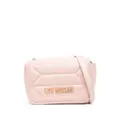 Love Moschino logo-plaque quilted cross-body bag - Pink