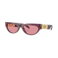 Versace Eyewear logo-plaque round-frame sunglasses - Purple