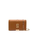 Versace Greca Goddess leather mini bag - Brown