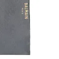 Balmain logo-print transparent-design pareo - Black