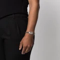 Alexander McQueen logo-engraved chain-link bracelet - Silver