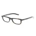 Montblanc tortoiseshell square-frame glasses - Brown