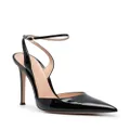 Gianvito Rossi 130mm patent pointed sandals - Black
