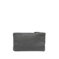 Thom Browne twill-weave zipped pouch - Grey