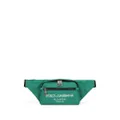 Dolce & Gabbana embossed-logo belt bag - Green