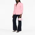 Versace single-breasted wool blazer - Pink