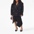 Stella McCartney pearl-embroidered double-breasted blazer - Black