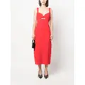 Roland Mouret sleeveless cut-out midi dress - Red