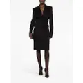 TOM FORD ruch tailored mididress - Black