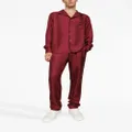 Dolce & Gabbana DG Essentials logo-embroidered silk trousers