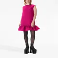 Nina Ricci sleeveless peplum hem minidress - Pink