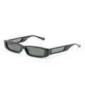 Linda Farrow Talita rectangle-frame sunglasses - Black