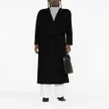 Calvin Klein belted wool-blend maxi coat - Black