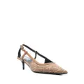 Versace Allover-jacquard 65mm pumps - Brown