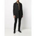 Saint Laurent buttoned raincoat - Black