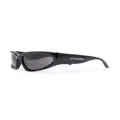 Balenciaga Eyewear Swift oval-frame sunglasses - Black