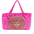 Versace Icon towelling tote bag - Pink