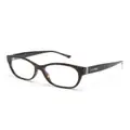 Jimmy Choo Eyewear tortoiseshell cat-eye frame glasses - Brown
