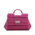 Dolce & Gabbana mini Sicily rhinestone-embellished tote bag - Pink