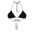 Dolce & Gabbana leopard-print triangle-cup bikini top - Neutrals
