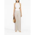 Missoni sequin-embellished wide-leg trousers - White
