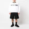 Moschino logo-print organic cotton sweatshirt - White