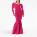 Nina Ricci mermaid wool-blend maxi skirt - Pink